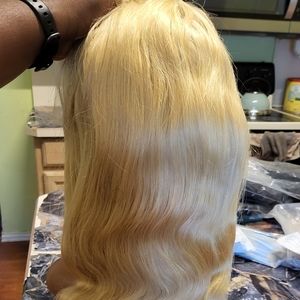 Blonde human hair wig. 26inch